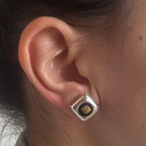 Sterling Silver Square Stud Earrings